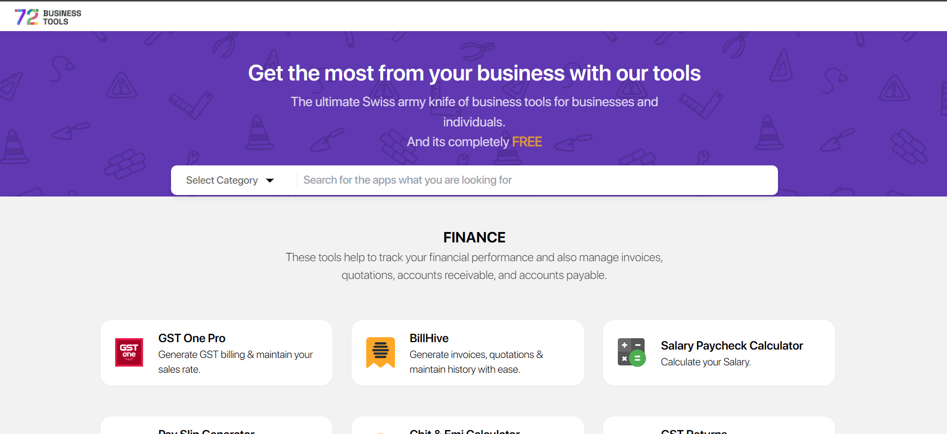 72 Business Tools